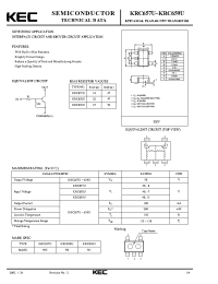 Datasheet KRC657U manufacturer KEC